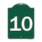Signmission Designer Series Sign-Sign W/ Number 10, Green & White Aluminum Sign, 18" x 24", GW-1824-22912 A-DES-GW-1824-22912 - alternate 1